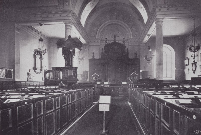 كنائس مدينة لندن: St Mary-at-Hill (b / w photo) بواسطة مصور انجليزى