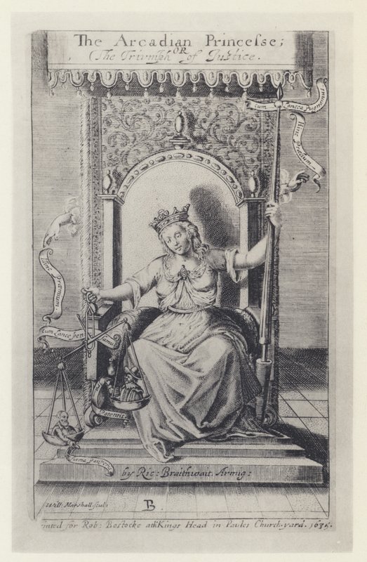 M Silesio, The Arcadian Princess, Tr R Brathwait, T Harper for Bostocke 1635 (b/w photo) بواسطة مصور انجليزى
