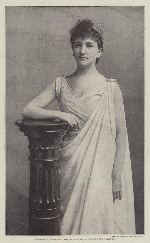 Madame Sigrid Arnoldson مثل Baucis in Philemon et Baucis بواسطة مصور انجليزى