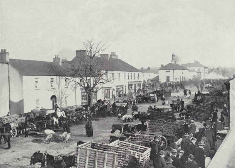 يوم السوق في Abbeyleix بواسطة مصور انجليزى