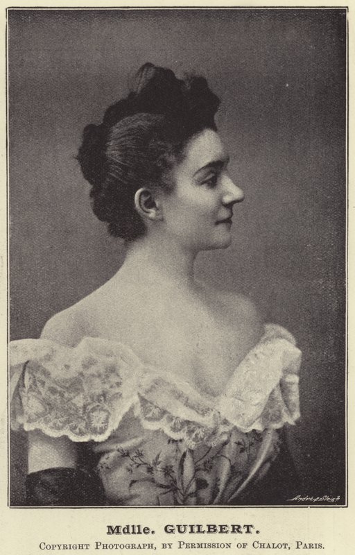 Mdlle Guilbert بواسطة مصور انجليزى