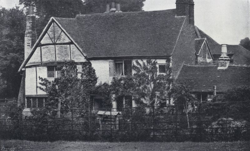 منزل ميلتون في Chalfont St Giles ، باكينجهامشير ، حيث مكث خلال طاعون لندن (صورة b / w) بواسطة مصور انجليزى