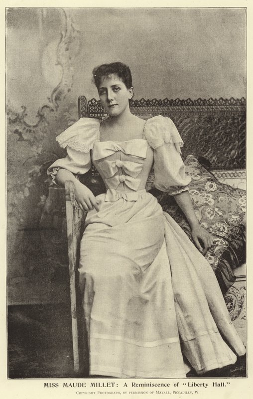 Miss Maude Millet: ذكريات قاعة الحرية بواسطة مصور انجليزى