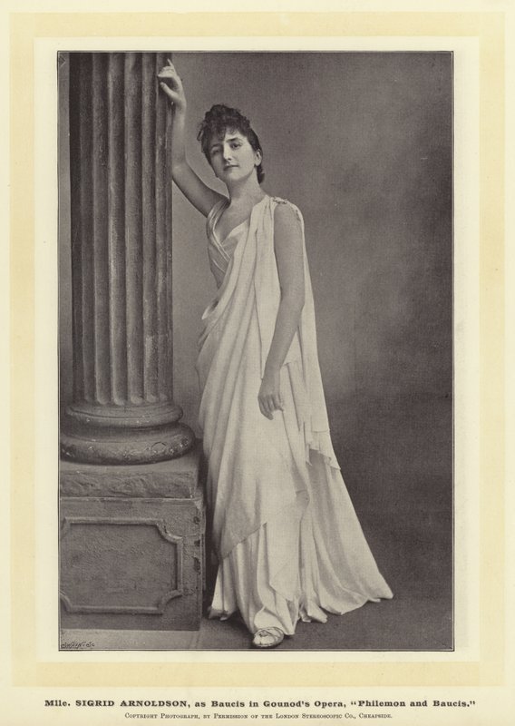 Mlle Sigrid Arnoldson ، مثل Baucis في Gounods Opera و Philemon و Baucis بواسطة مصور انجليزى