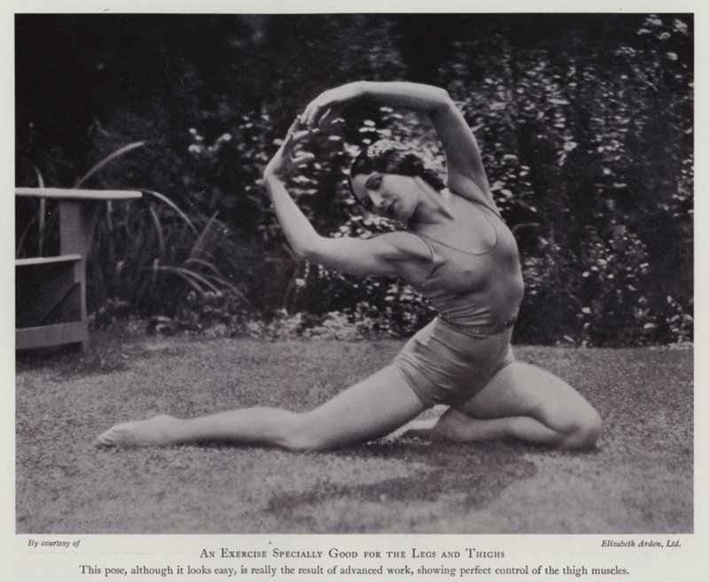 Modern Beauty Culture: An exercise specially good for the legs and thighs (b/w photo) بواسطة مصور انجليزى