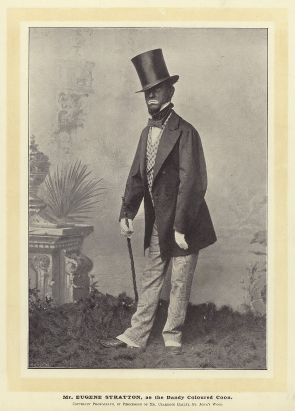 السيد Eugene Stratton ، مثل Dandy Colored Coon بواسطة مصور انجليزى