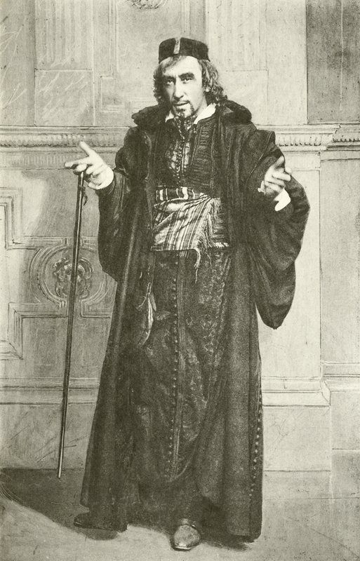 السيد Henry Irving مثل Shylock (الحفر) بواسطة مصور انجليزى