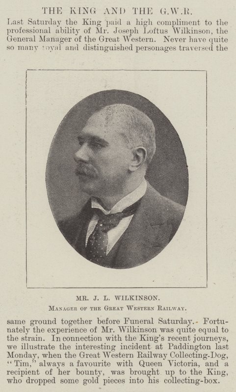 السيد JL Wilkinson ، مدير السكك الحديدية الغربية الكبرى بواسطة مصور انجليزى