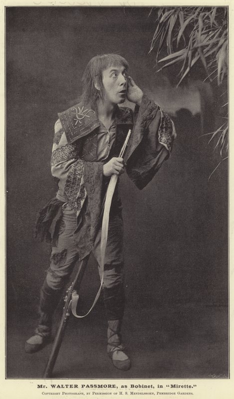السيد Walter Passmore ، مثل Bobinet ، في Mirette بواسطة مصور انجليزى
