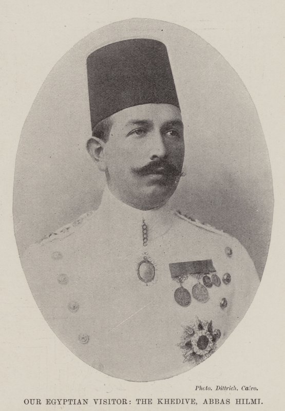 الزائر المصري الخديوي عباس حلمي بواسطة مصور انجليزى