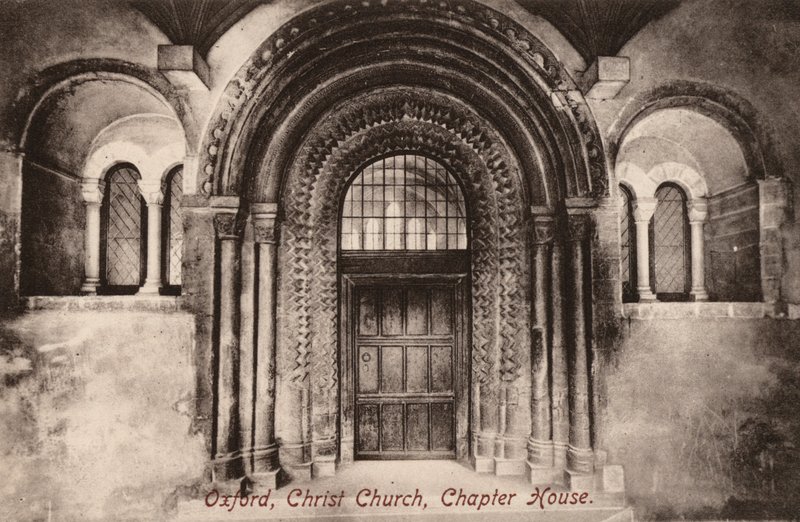 Oxford, Christ Church, Chapter House (b/w photo) بواسطة مصور انجليزى