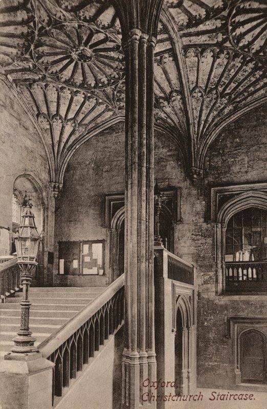 Oxford, Christchurch Staircase (b/w photo) بواسطة مصور انجليزى