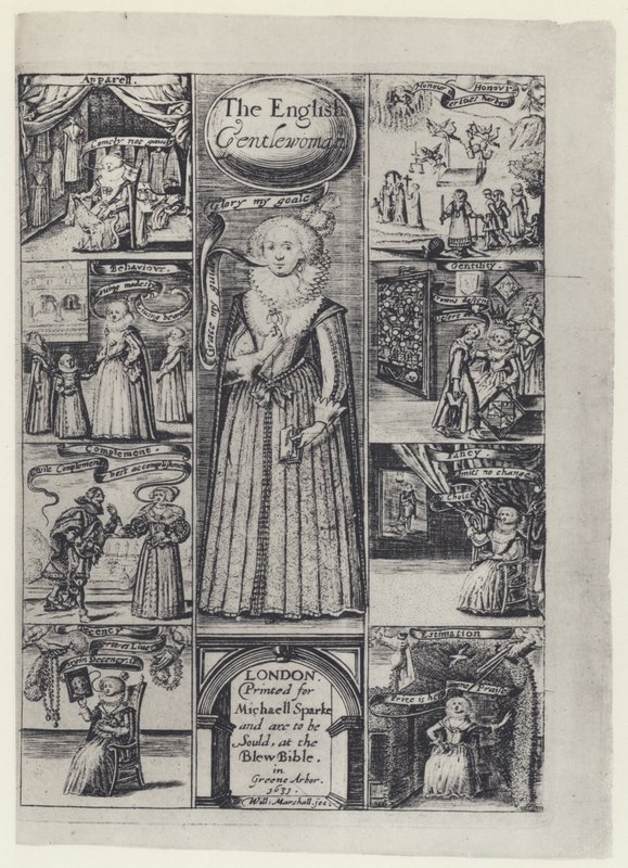 R Brathwait ، The English Gentlewoman ، M Sparke 1631 (b / w photo) بواسطة مصور انجليزى