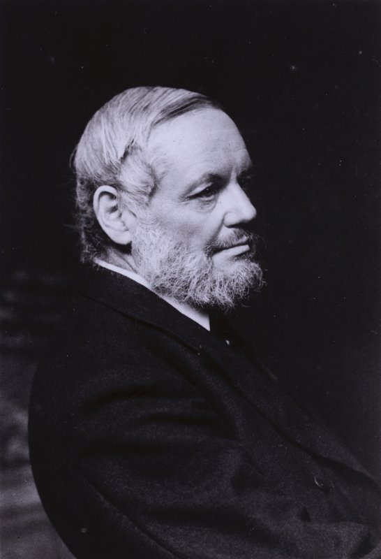 Richard Garnett, English poet, scholar, librarian and Keeper of Printed Books at the British Museum (b/w photo) بواسطة مصور انجليزى