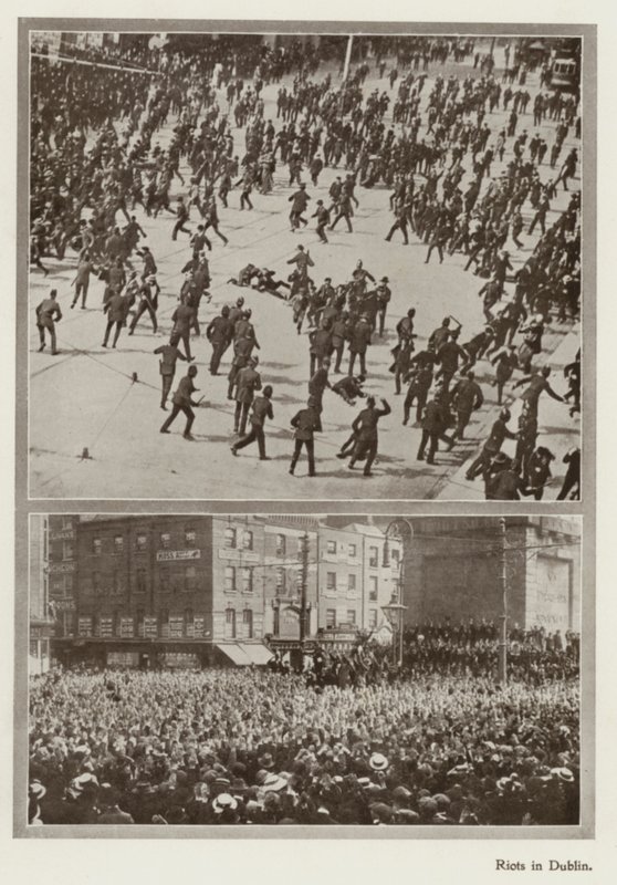 أعمال شغب في دبلن بواسطة مصور انجليزى