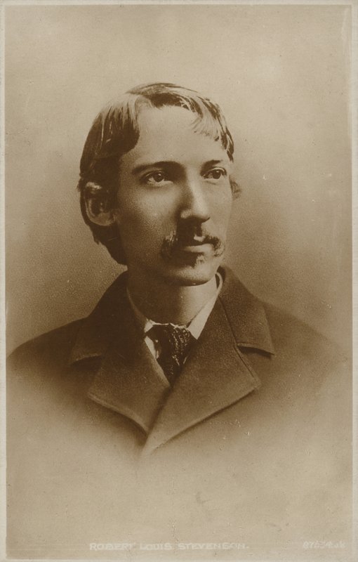 روبرت لويس ستيفنسون (1850-1894) ، روائي اسكتلندي ، شاعر وكاتب سفر بواسطة مصور انجليزى