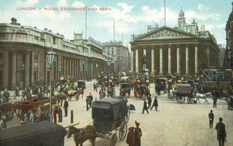 Royal Exchange and Bank of England, City of London (photo) بواسطة مصور انجليزى