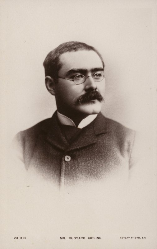 روديارد كيبلينج (1865-1936) ، كاتب قصة قصيرة وشاعر وروائي إنجليزي بواسطة مصور انجليزى