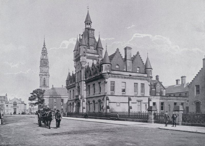 اسكتلندا: Greenock ، The Court House (b / w photo) بواسطة مصور انجليزى