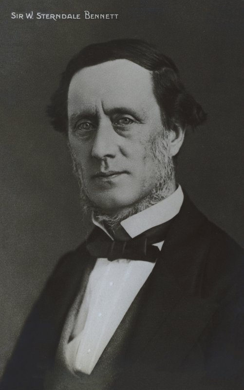 Sir William Sterndale Bennett, English composer, conductor and pianist (b/w photo) بواسطة مصور انجليزى