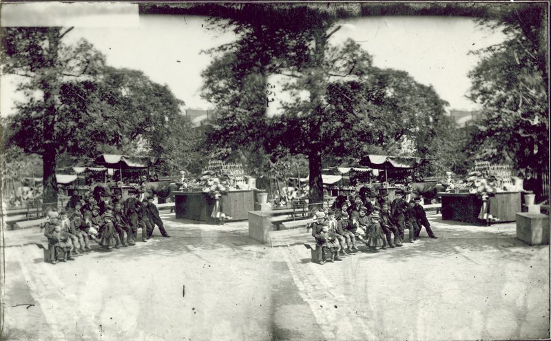 صورة مجسمة لأكشاك St Jamess Park بواسطة مصور انجليزى