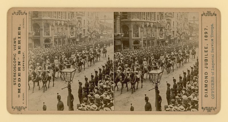طباعة مجسمة للملكة فيكتورياس الماس اليوبيل ، 28 يونيو 1897 بواسطة مصور انجليزى