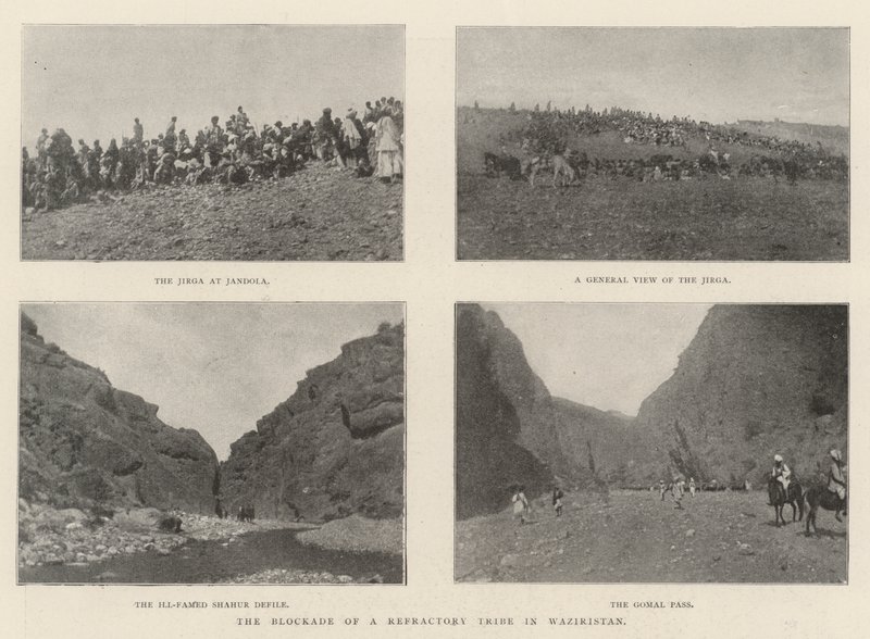حصار قبيلة حرارية في وزيرستان بواسطة مصور انجليزى