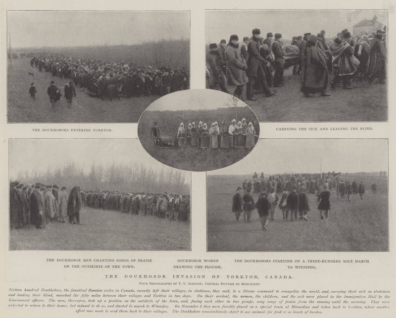 غزو Doukhobor من يوركتون ، كندا بواسطة مصور انجليزى