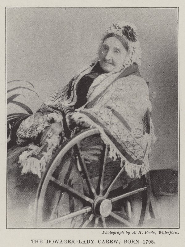 The Dowager Lady Carew ، من مواليد 1798 بواسطة مصور انجليزى