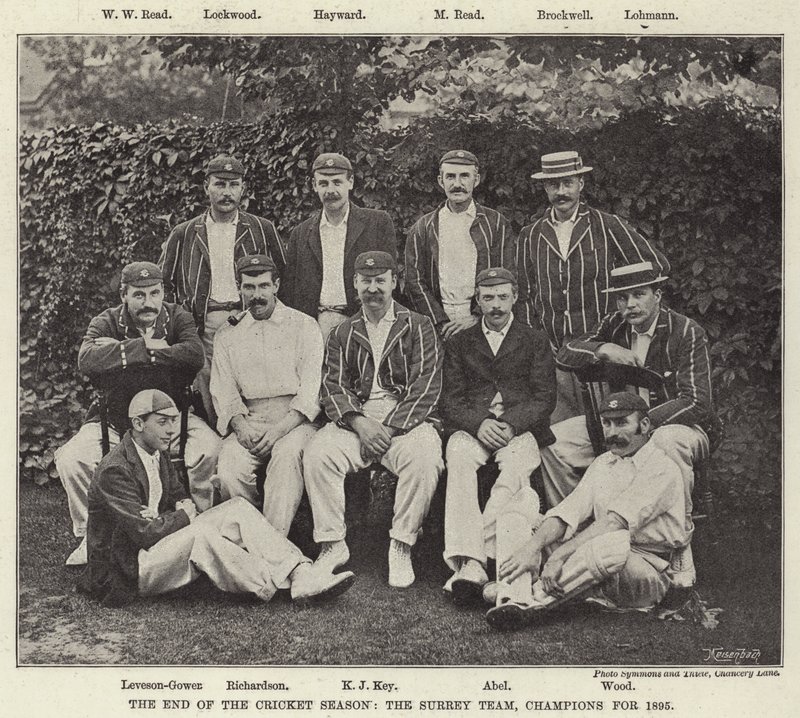 نهاية موسم الكريكيت ، فريق Surrey ، أبطال عام 1895 بواسطة مصور انجليزى
