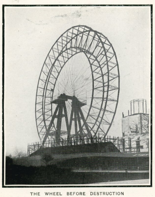 The Great Wheel at Earls Court ، لندن ؛ من المجال ، 13 أبريل 1907 بواسطة مصور انجليزى