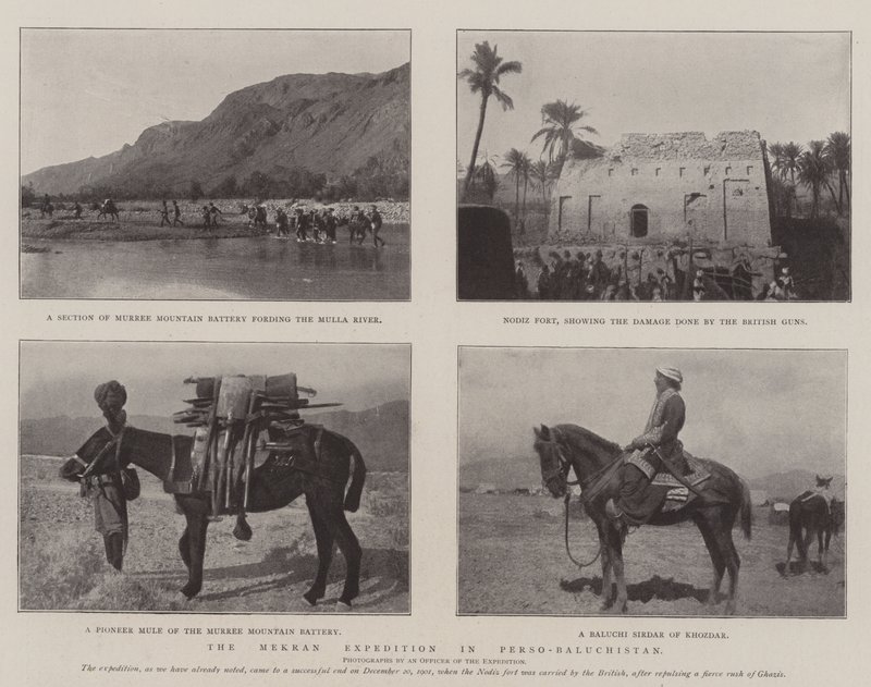 بعثة مكرم في بيرسو-بلوشستان بواسطة مصور انجليزى
