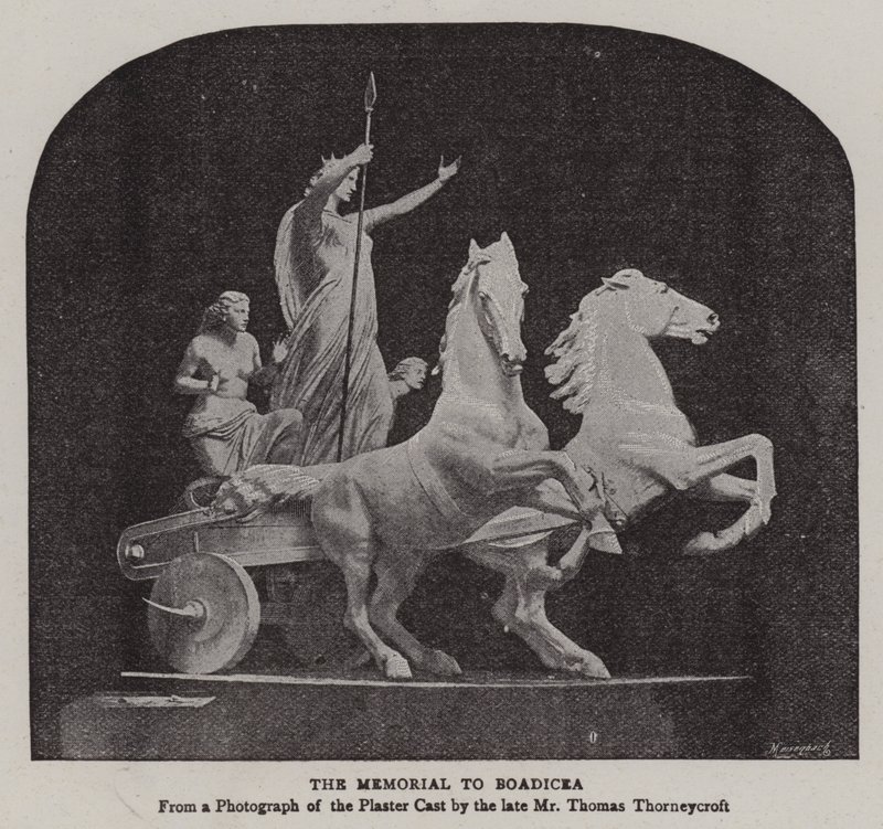 النصب التذكاري ل Boadicea بواسطة مصور انجليزى