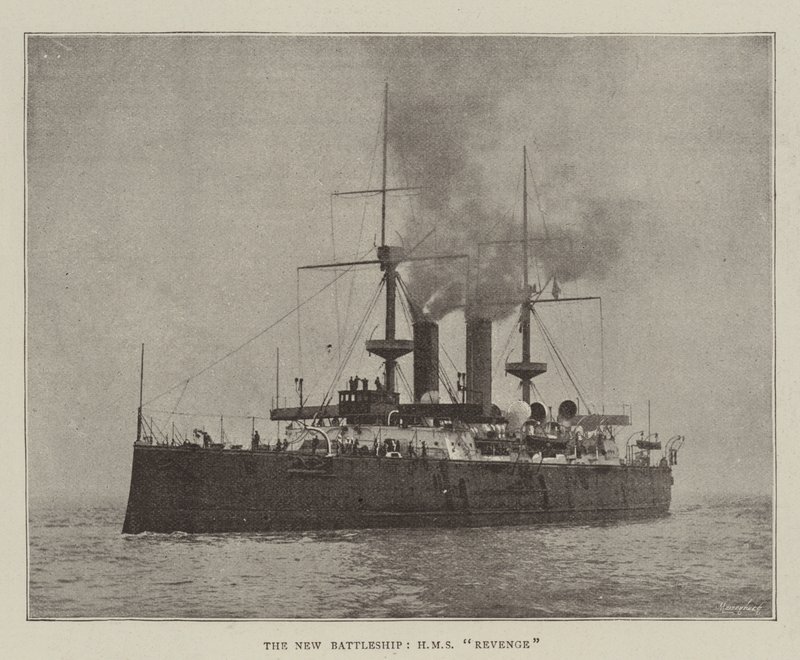 البارجة الجديدة ، HMS Revenge بواسطة مصور انجليزى
