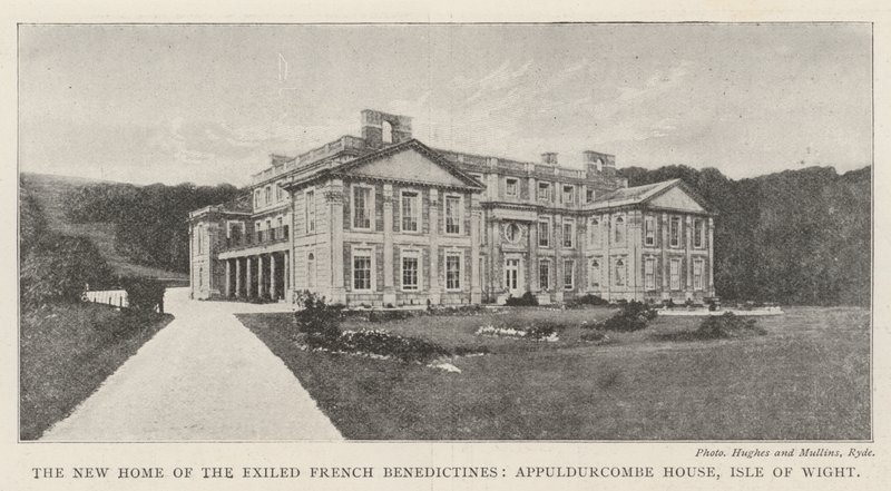 المنزل الجديد للبنديديكتين المنفيين الفرنسيين ، Appuldurcombe House ، Isle of Wight بواسطة مصور انجليزى