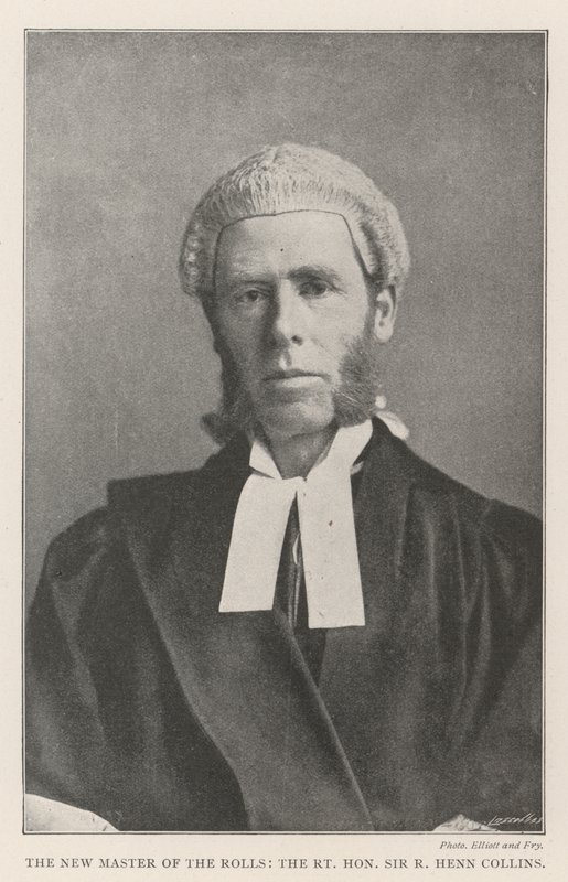السيد الجديد من القوائم ، الرايت المحترم السير R Henn Collins بواسطة مصور انجليزى