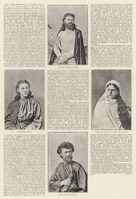 مسرحية Ober-Ammergau Passion Play بواسطة مصور انجليزى