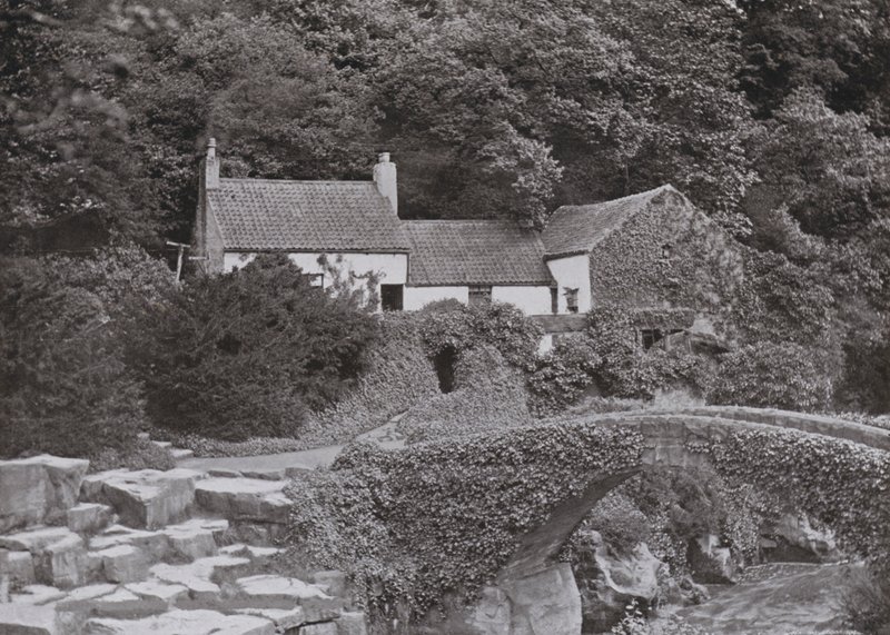 The Old Mill, Jesmond Dene (b/w photo) بواسطة مصور انجليزى