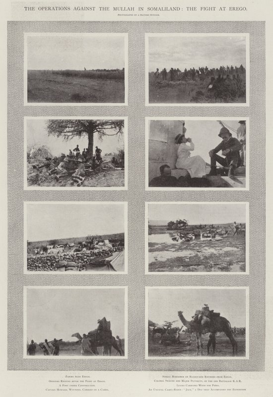 العمليات ضد الملا في أرض الصومال ، القتال في إريغو بواسطة مصور انجليزى