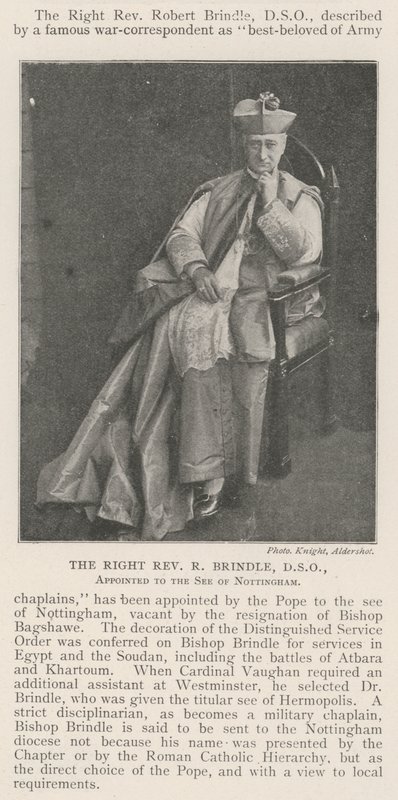 يعين القس R R Brindle ، DSO ، في كرسي نوتنغهام بواسطة مصور انجليزى