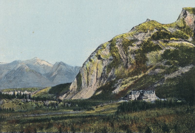 The Rocky Mountains (coloured photo) بواسطة مصور انجليزى