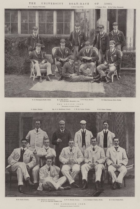 سباق القوارب الجامعية لعام 1901 بواسطة مصور انجليزى