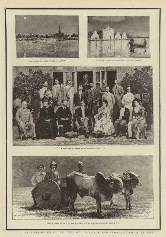 زيارة صاحب السمو الملكي دوق كلارنس وأفنديل للهند ، 1890 بواسطة مصور انجليزى