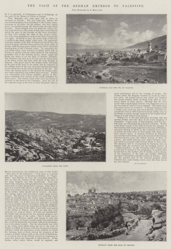 زيارة الإمبراطور الألماني لفلسطين بواسطة مصور انجليزى