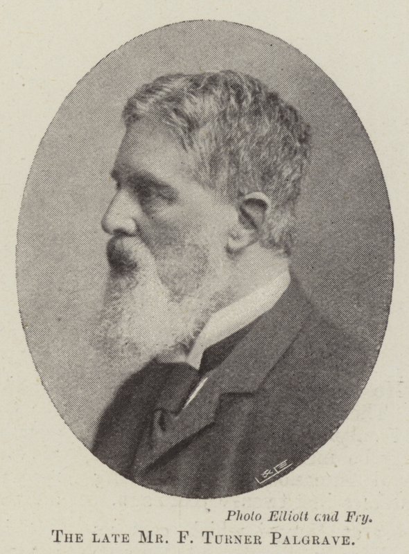 الراحل السيد F Turner Palgrave بواسطة مصور انجليزى