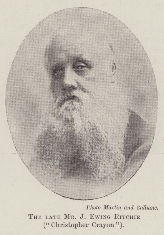 الراحل السيد J Ewing Ritchie ، كريستوفر كرايون بواسطة مصور انجليزى