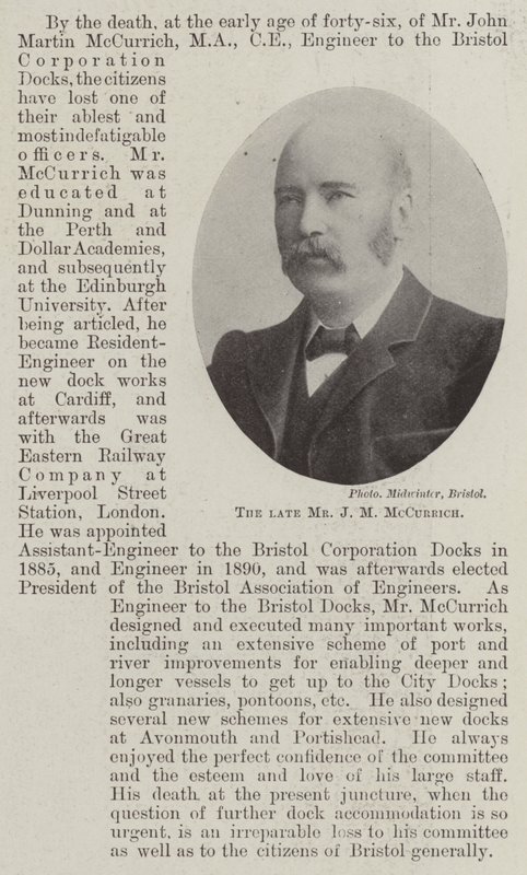 الراحل السيد JM McCurrich بواسطة مصور انجليزى