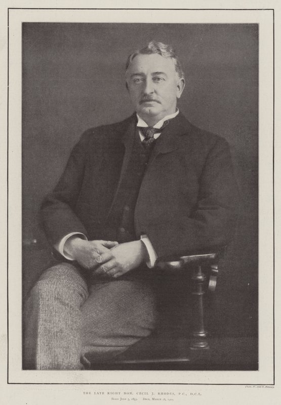الراحل الراحل Cecil J Rhodes ، PC ، DCL بواسطة مصور انجليزى