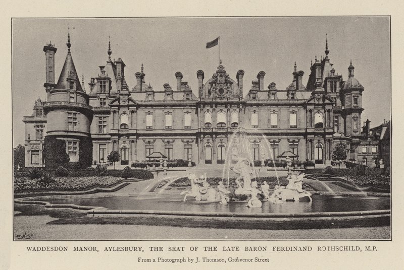 Waddesdon Manor ، Aylesbury ، مقعد الراحل البارون فرديناند روتشيلد ، النائب بواسطة مصور انجليزى