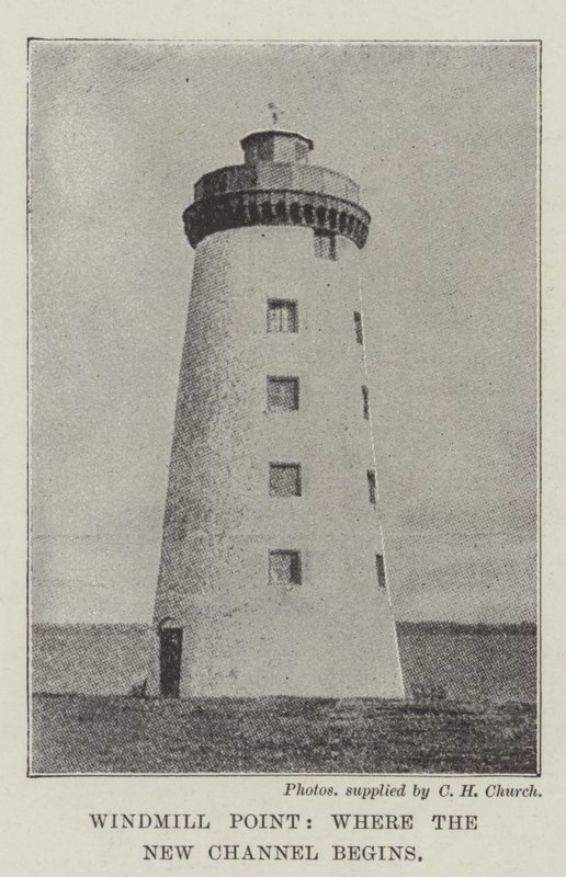 Windmill Point ، حيث تبدأ القناة الجديدة بواسطة مصور انجليزى